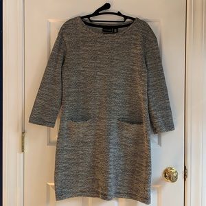 NEW black and white textured dress. Size M!